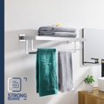 thumbnail image 4 of Matte Towel Rack ‘‘ Bathroom Towel Shelf with Double Towel Bars SUS Stainless Steel Wall Mounted BBK, 4 of 7