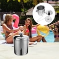 thumbnail image 3 of MasteelfCA Double Wall Ice Bucket Bar Ice Bucket Stainless Steel Ice Cooling Bucket with Lid, 3 of 7