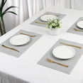 thumbnail image 7 of Unique Bargains Set of 6 Sparkle Placemats for Kitchen Dining Table Decor Silver, 7 of 7