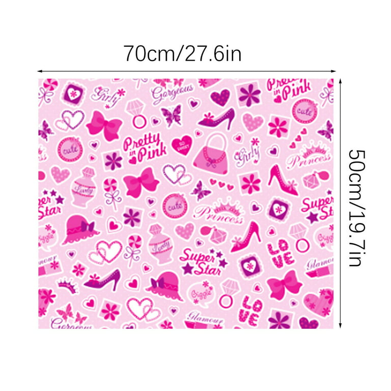 Custom Flat Wrapping Paper for Birthday, Holiday, Her, Girlfrend - Spring  Pink Flower