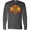 Charcoal Grey, variant on Inktastic Thanksgiving Day Turkey Football Fan Long Sleeve T-Shirt