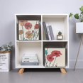 thumbnail image 3 of Collapsible Oxford Fabric Storage Cubes with Handles, Large Mid Foldable Oxford Cloth Bins Set of 2/6, Closet Organizers for Shelves Clothes Home Kitchen Toy - Floral-1, 3 of 7