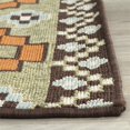 thumbnail image 3 of Safavieh Veranda Collection VER095 Boho Indoor/ Outdoor Non-Shedding Stain Resistant Patio Backyard Area Rug, 2'7" x 5', Terracotta / Chocolate, 3 of 3