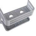 thumbnail image 6 of Bath Bliss Plastic Shower Caddy, Gray, 6 of 9