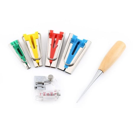 OTVIAP 6pcs Bias Tape Maker Kit 6/12/18/25mm Binding Tool Guide Strip Sewing Quilting, sewing thread, sewing patterns