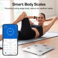 thumbnail image 2 of Báscula digital de baño con Bluetooth Active Era para peso y grasa corporal. La báscula Fit Track calcula el IMC, el porcentaje de grasa corporal y la masa muscular. Compatible con Apple Health, Googl, 2 of 5