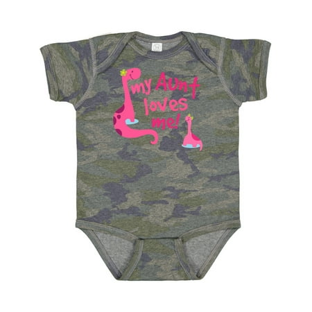 

Inktastic My Aunt Loves Me Gift Baby Girl Bodysuit