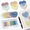 Heart Morandi, variant on Heart Morandi 800 Count Transparent Sticky Notes with Marker Pen