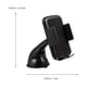 thumbnail image 2 of Soporte universal para teléfono móvil con ventosa para coche (negro), 2 of 7