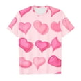 thumbnail image 3 of SNKSDGM Girls Cute Shirts for Girls 9-10 Girls Shirts Size 7-8 Green Children's Valentine's Day Fashion Printed Short Sleeved Top 4-5 Years, 3 of 3