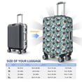 thumbnail image 6 of Lsque PUG HEAD And Flower Printed Luggage Cover, Travel Luggage Protector,Scratch and Dirt Resistant, Fits 18-32 Inch Luggage - X-Large, 6 of 9
