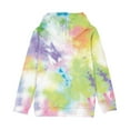 thumbnail image 5 of Besolor Kids Pullover Hooded Sweatshirt Tops Boys Girls Tie-Dyed Long Sleeve Hoodies Casual Loose Fall Outfits 4-14 Years, 5 of 6