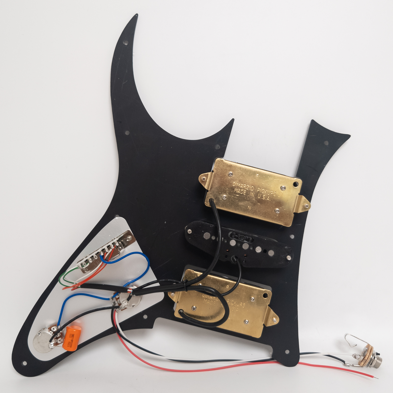 Guitar Prewired Loaded Pickguard, with HSH Humbucker & single coil Pickups, For Ibanez Guitar