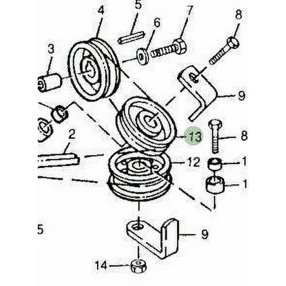 John Deere Original Equipment Sheave - M86596