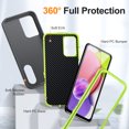thumbnail image 2 of for Galaxy A03s Case Kickstand Durable 3-Layer Military Grade Protective Cover Hybrid Silicone Heavy Duty Rugged Shockproof Screen Lip Raised Protection for Samsung Galaxy A03s,
Gray+Green, 2 of 7