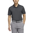thumbnail image 3 of HA9165 Adidas Men's Ottoman Stripe Polo Shirt Black/Grey Six XL, 3 of 4