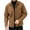 Coffee, variant on Busydd Jackets for Men Fashion Long Sleeve Fall Winter Jackets for Men Casual Comfy Solid Color Lapel Button Mens Jacket S