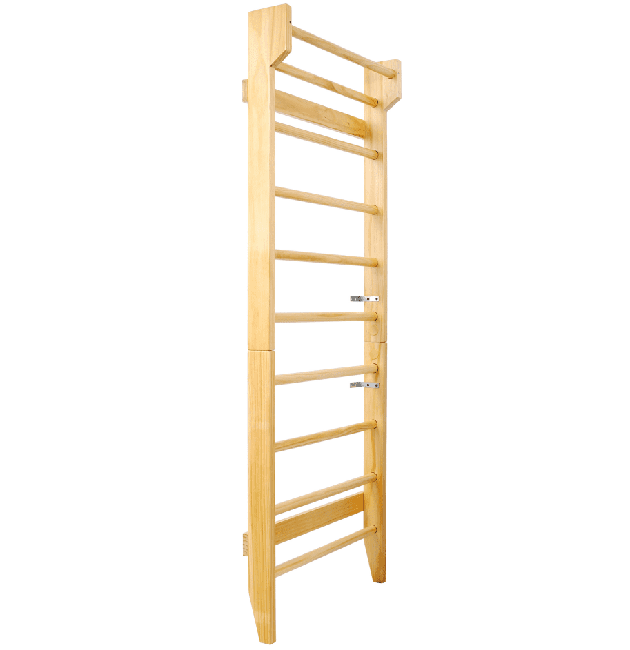 Wood Stall Bar, Wall-Mounted Gym for Pull-Ups, Therapy & Yoga