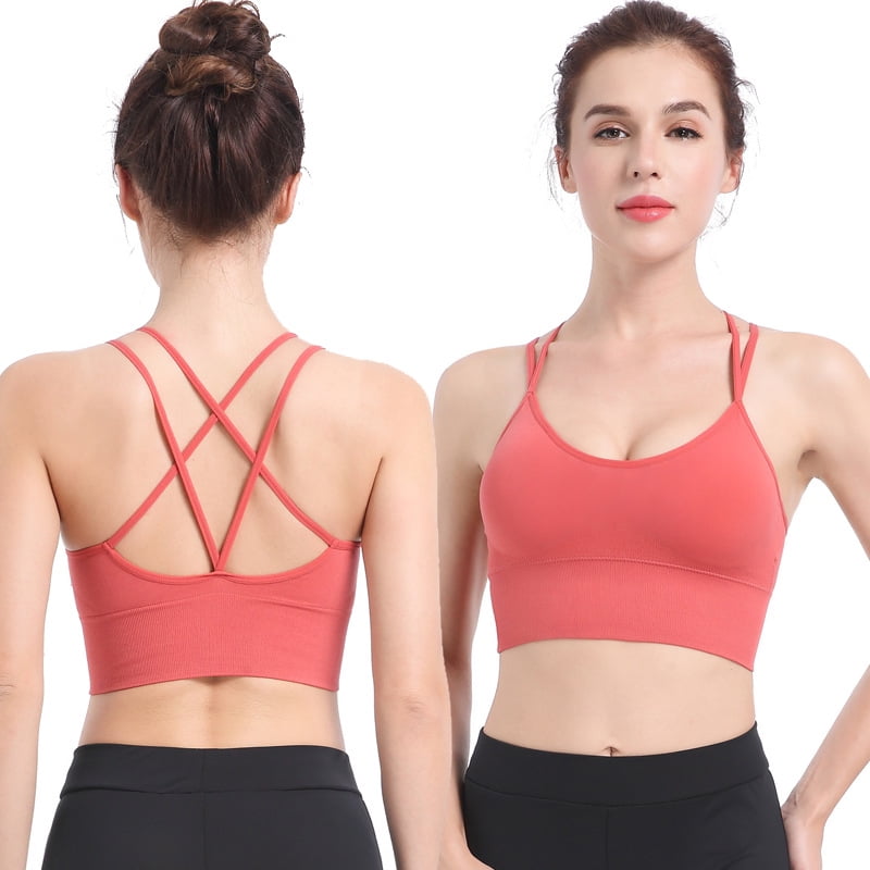 Supply Thin Strap Crossing Beauty Back Yoga Sports Bra Quick-Drying  Shockproof Running Workout Exercise Underwear European and American Large  Size Bra