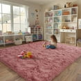 thumbnail image 3 of Shag Living Room Rug 5x7 Blush Pink, Ultra Soft Luxury Shaggy Rugs for Girls Kids Bedroom Nursery, Modern Fluffy Plush Carpet Room Dorm Indoor Home Decor, Upgrade Non-Slip, 3 of 9