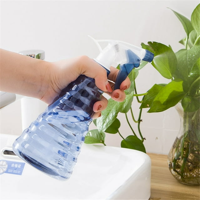 Botella pulverizadora de riego, pulverizador limpio de riego, botella pulverizadora azul para jardín, botella con gatillo manual, máxima confiabilidad