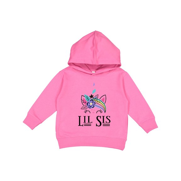 Inktastic Little Sister Unicorn Lil Sis Toddler Hoodie