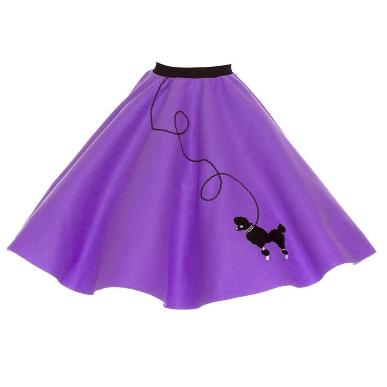 Adult Poodle Skirt 50 s POODLE SKIRT XL Purple Walmart