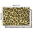 thumbnail image 5 of Yellow and Black Leopard Pattern Summer Placemats Table Placemats Set Of 6-Linen Kitchen Washable Placemats Table Mats 11.8"x17.7"Non-Slip Heat Resistant, 5 of 5