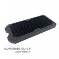 thumbnail image 4 of Computer Watercooler Radiator Copper Water Cooling Row, 240 Or 360 30mm Thin Black Support 120mm Case Fan 360MM, 4 of 5