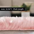 thumbnail image 3 of Sanmadrola Soft Modern Indoor Shaggy Faux Sheepskin Area Rug for Bedroom Livingroom Dorm Kids Room Home Decorative, Non-Slip Plush Fluffy Furry Fur Rugs Comfy Nursery 2x6 Feet Pink, 3 of 6