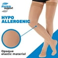 thumbnail image 6 of Made in USA - Compression Stockings for Women 20-30mmHg - Light Beige, Small, 6 of 11