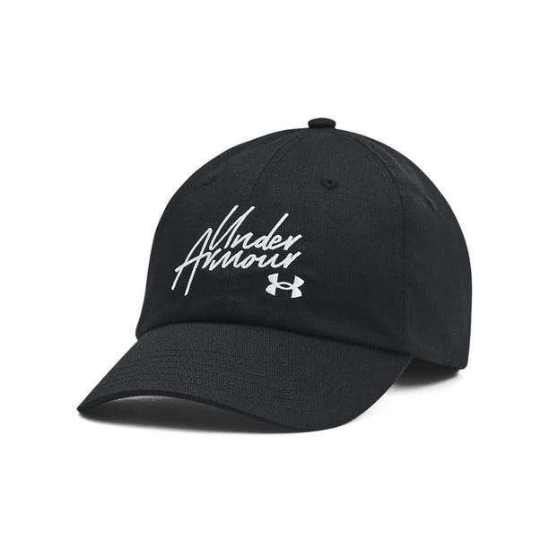 Sombrero Under Armour Favorites para mujer, color negro y gris halo