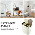 thumbnail image 4 of Milisten Dual Garbage Can with Lid White PP Press Type Trash Container 1Pack, 4 of 4