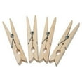 thumbnail image 4 of (4 pack) Mainstays Wooden Moisture‑Resistant Clothespins, Natural Wood, 100‑Count, 4 of 9