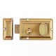 thumbnail image 2 of Zinc Cylinder Deadbolt Latch Lock for Night Gate Door Entrance Gold Finish, 2 of 4