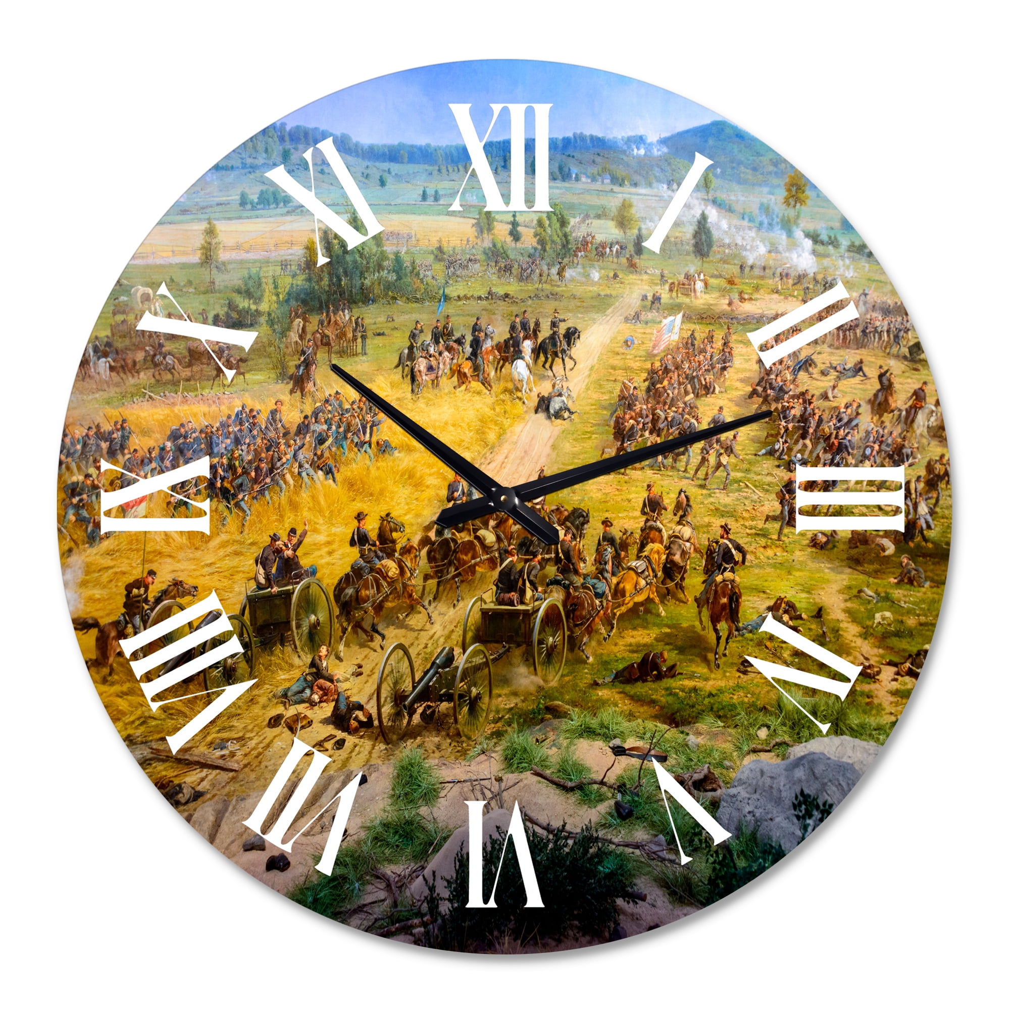Designart 1 in Quartz Vintage Wall Clock