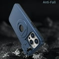 thumbnail image 5 of ELEHOLD for iPhone 15 Magnetic Case,Rugged Hard PC Protective Case with Rotation Ring Holder Kickstand Sliding Camera Protector Compatible with Mag Safe for  iPhone 15, Blue, 5 of 6