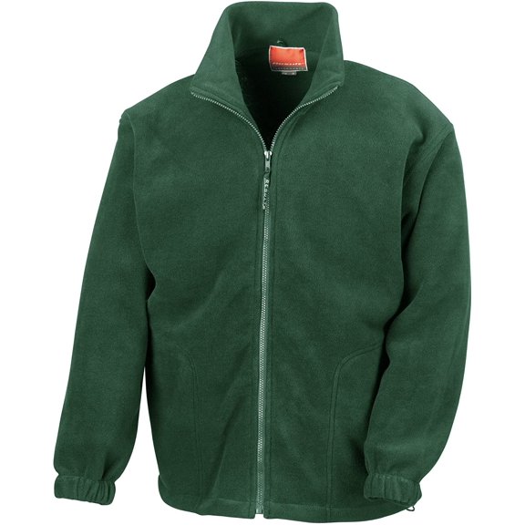 Result Mens Full Zip Active Fleece Anti Pilling Jacket Large Forest Green