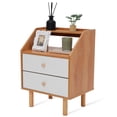 thumbnail image 1 of Mesita de noche de madera, mesita de noche con cajón, mesita de noche pequeña con almacenamiento para dormitorio, 1 of 7