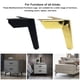 thumbnail image 3 of Patas de muebles Wosthever 4 piezas titanio dorado 10cm, 3 of 6