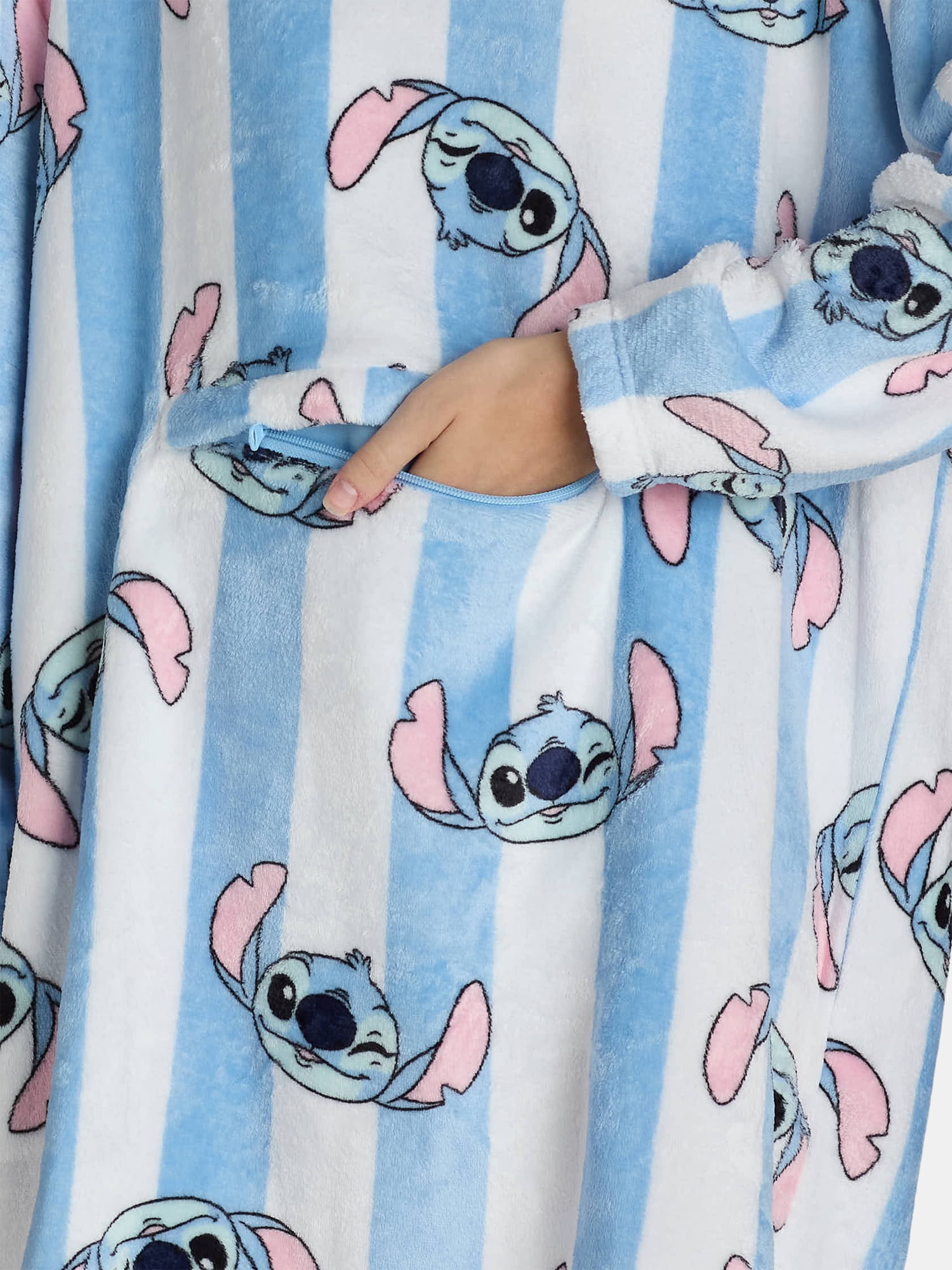Disney Stitch Plush Hooded Lounger - XS-3X Sizes - Walmart.com