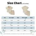 thumbnail image 2 of GYRATEDREAM Toddler Boy Shorts Set Boy Cotton Linen Short Sleeve Button Down T-Shirt Tops and Shorts Set Summer Outfit Set for 3-4Y Khaki, 2 of 9