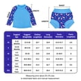 thumbnail image 3 of BIG ELEPHANT 2-Pack Unisex Long-Sleeve Swimwear with UPF 50+ Sun Protection and Built-in Swim Diapers for Babies and Toddlers, Sizes XS-XXL, 3 of 7
