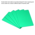 thumbnail image 4 of Unique Bargains 0.8mm Metal Business Cards Blank Name Card Laser Engraving Anodized Aluminum, Green 5 Pack, 4 of 5