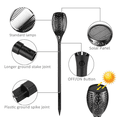 thumbnail image 4 of Lámpara de llama Amazon, luz solar, 96 LED, para exteriores, resistente a la lluvia, para césped, patio, 4 of 6