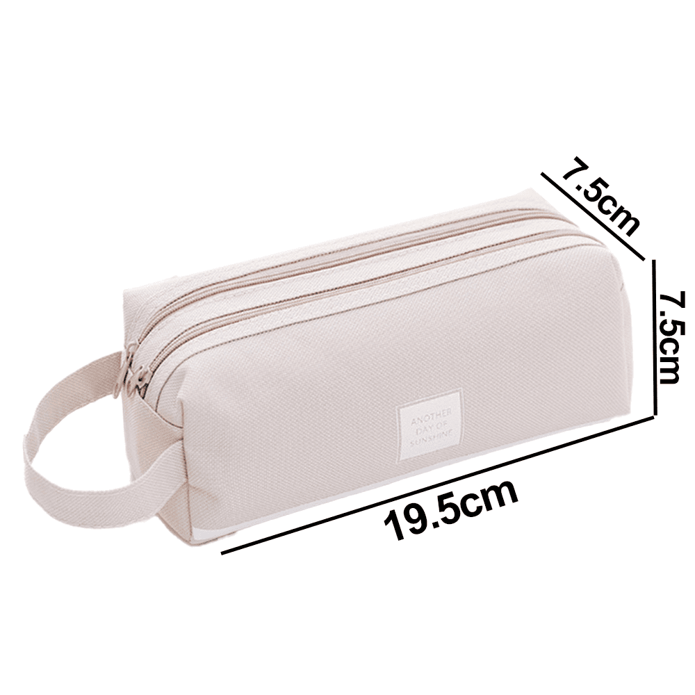 Yuanbang Large Capacity Student Pencil Case Kawaii Cute Pencil Cases School Supplies Stationery Bags Pencil Box, Size: 1 Pack, Gray