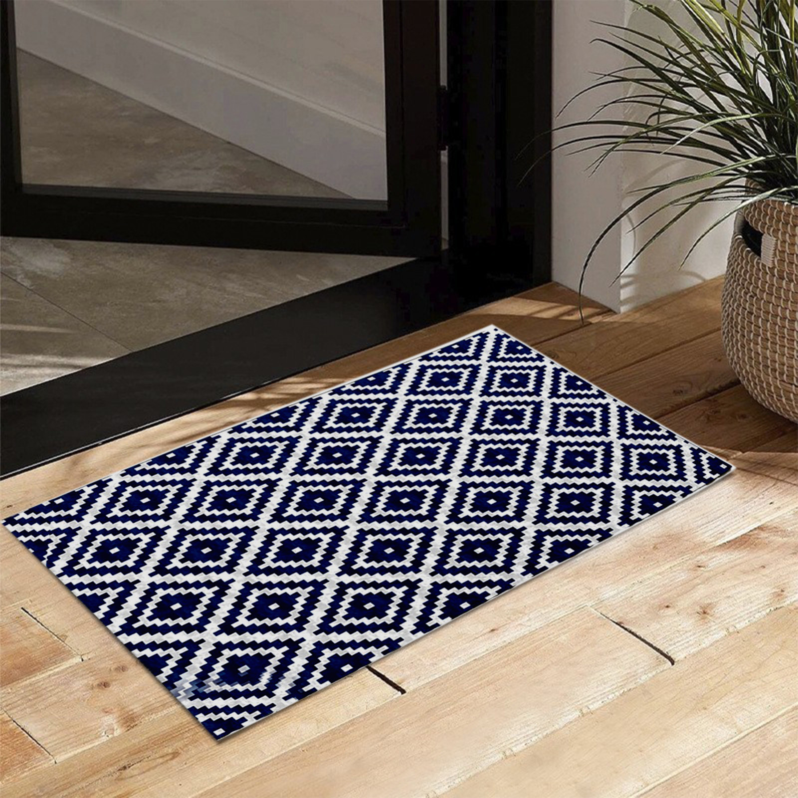 Tapis De Porte Style Gothique Raie Manta – 40x60 Cm, Lavable – Pour Intérieur/extérieur, Antidérapant