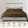 thumbnail image 2 of 400 Thread Count 100% Egyptian Cotton 4-Piece Bed Sheet Set (1 Flat, 1 Fitted Sheet, 2 Pillow Covers) 18 Inches Deep Pocket Size Full-XL Leopard Print, 2 of 6
