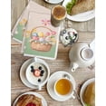 thumbnail image 4 of Happy Easter Kitchen Dish Towels for Drying Dishes Set of 2, Cute Bunny Colorful Eggs Spring Flowers Green Waffle Weave Microfiber Hand Tea Bathroom Towels Quick Dry & Absorbent Towel 15.7x23.6, 4 of 7