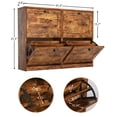 thumbnail image 2 of RichYa Shoe Cabinet with 4 Flip Drawers Freestanding Shoe Rack for Entryway Hallway Living Room Antique Colour, 2 of 7
